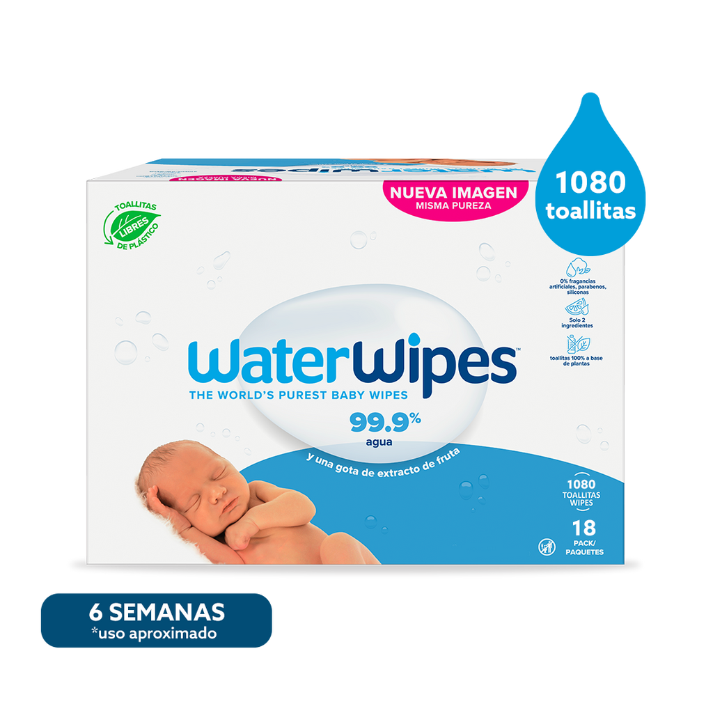 Toallitas húmedas Waterwipes x (1080 Unds.)