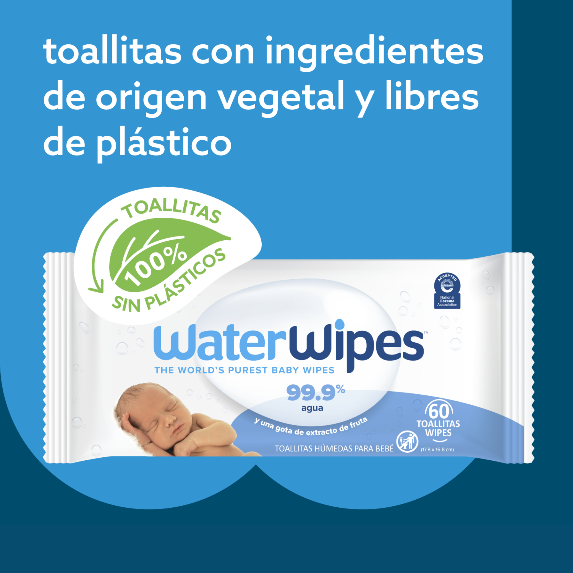 Toallitas Húmedas WaterWipes x 28 Unds. | Sin alcohol