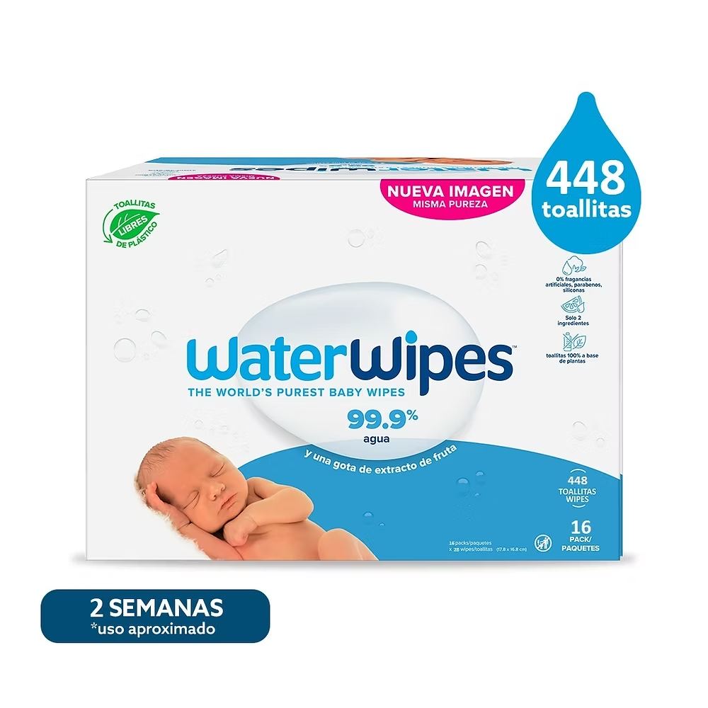 Toallitas húmedas Waterwipes x (448 Unds.)