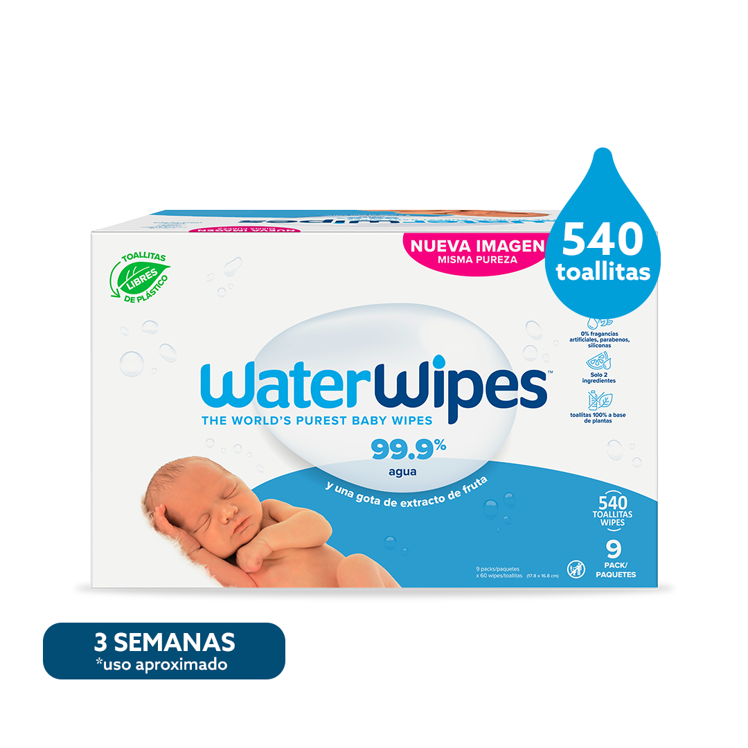 Toallitas húmedas Waterwipes x (540 Unds.)