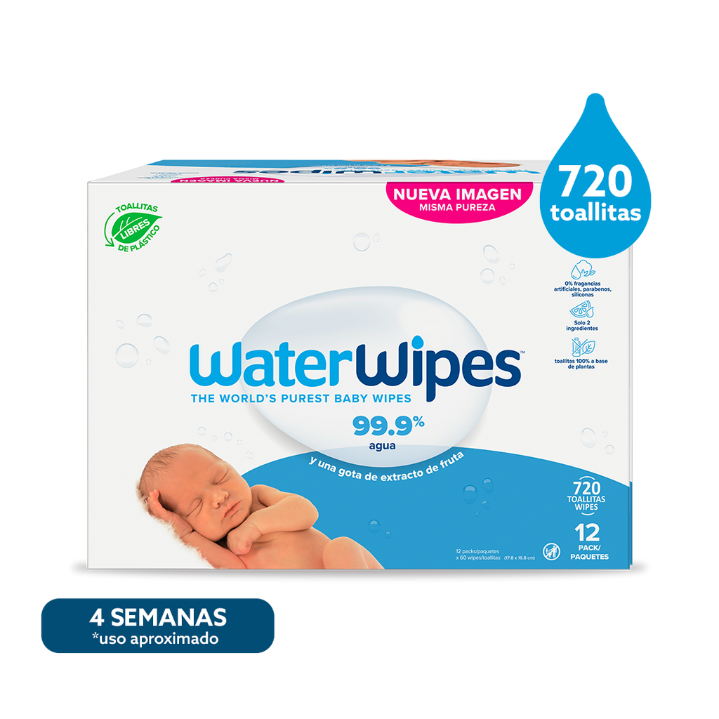 Toallitas húmedas Waterwipes x (720 Unds.)