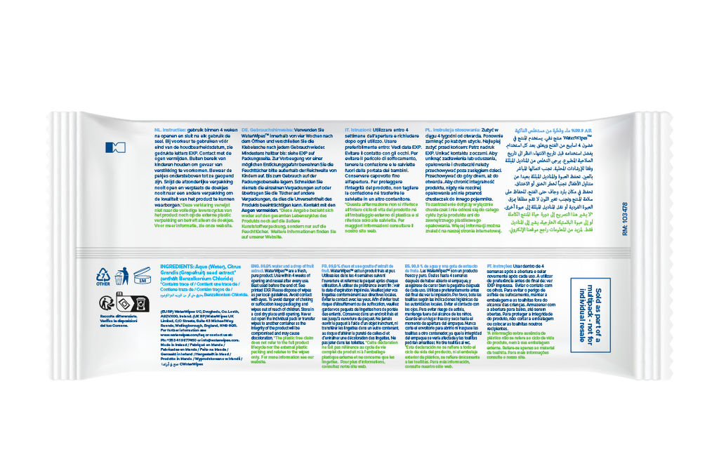 Toallitas húmedas Waterwipes x (28 Unds.)