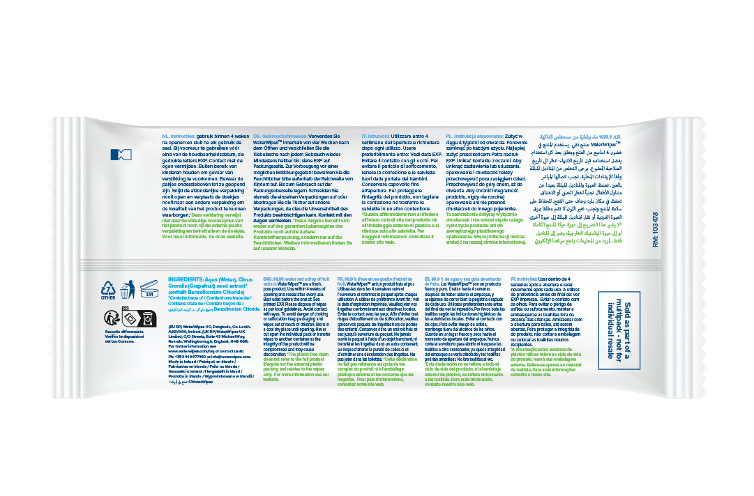 Toallitas húmedas Waterwipes x (28 Unds.)