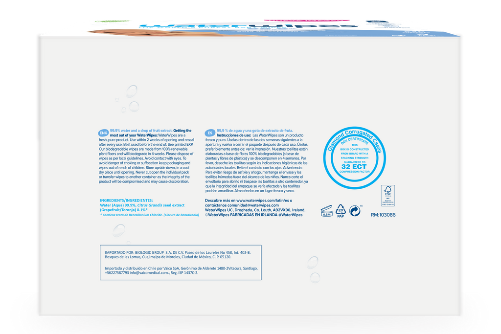 Toallitas húmedas Waterwipes x (540 Unds.)