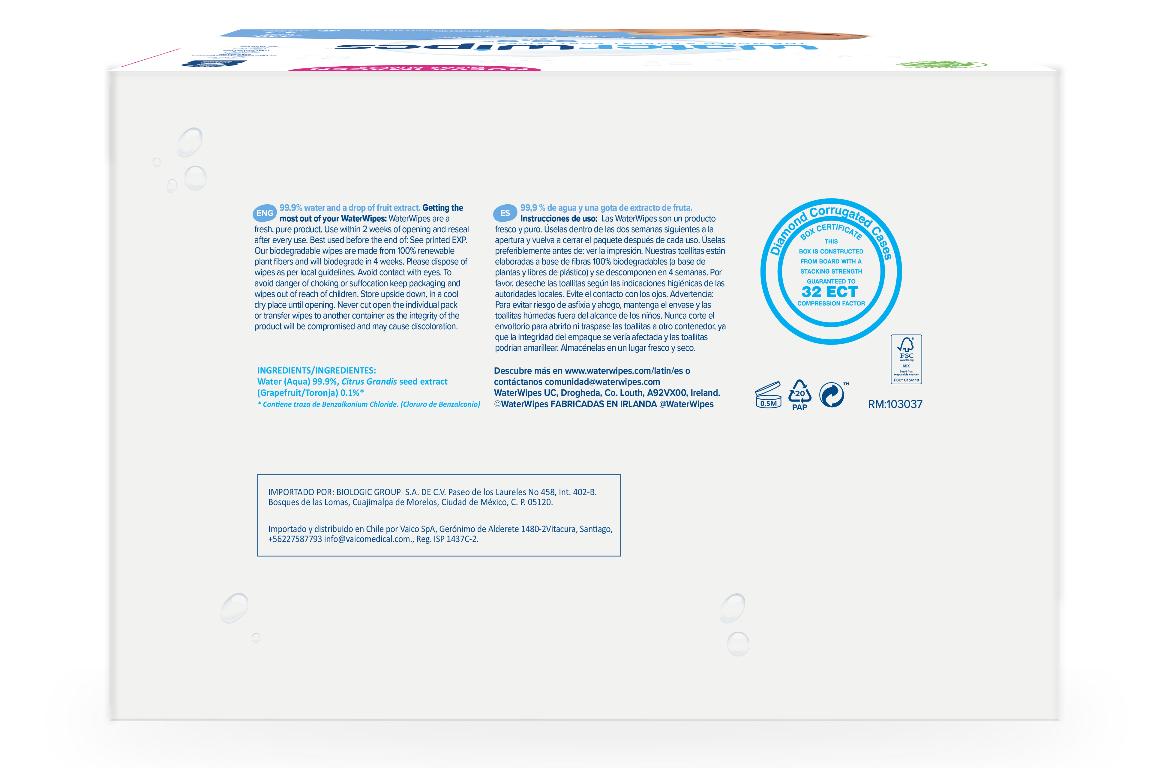 Toallitas húmedas Waterwipes x (720 Unds.)