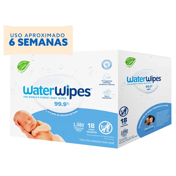 Toallitas húmedas Waterwipes x (1080 Unds.)